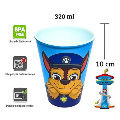 Imagem de 10 Copos Patrulha Canina Festa Infantil Lembrancinha Doces