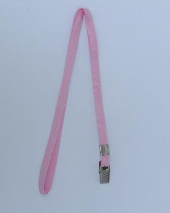 Imagem de 10 Cordões + 10 Protetores de Crachá Rosa