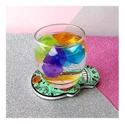 Imagem de 10 Cubos De Gelo Reutilizável Artificial Coloridos