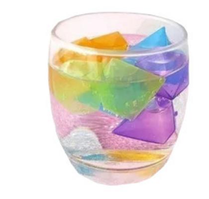 Imagem de 10 Cubos De Gelo Reutilizável Artificial Coloridos