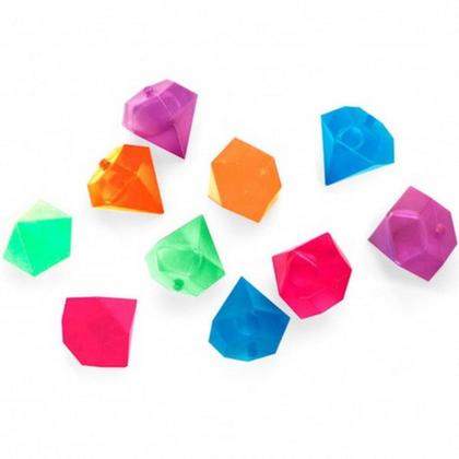 Imagem de 10 Cubos De Gelo Reutilizável Artificial Coloridos