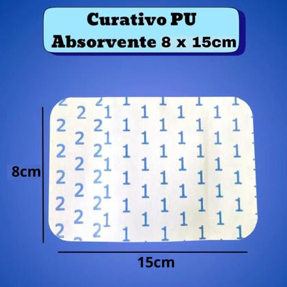 Imagem de 10 Curativo Para Colocar No Machucado Ferida C/ Compressa 8x15