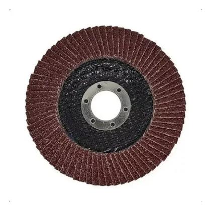 Imagem de 10 Disco Flap 115mm Grãos Lixadeira Pro 4.1/2 Madeira Aço