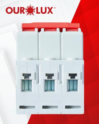 Imagem de 10 Disjuntor Tripolar 20 Amperes Curva C Ourolux