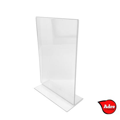 Imagem de 10 Display A6 T Expositor 10x15 Acrílico Bar Restaurante Comercio Pix QRcode Aviso