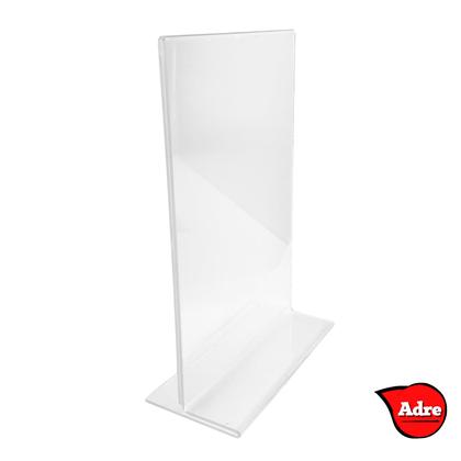 Imagem de 10 Display A6 T Expositor 10x15 Acrílico Bar Restaurante Comercio Pix QRcode Aviso