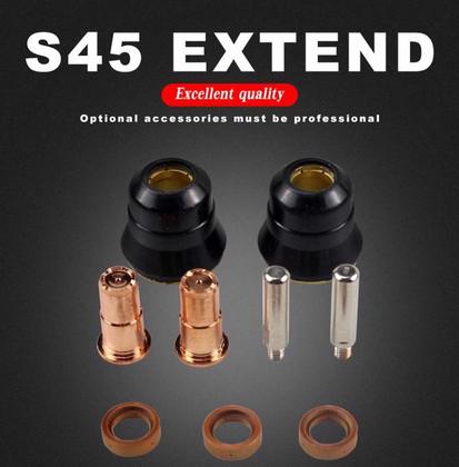 Imagem de 10 eletrodo pr0110 +10 bico corte pd0116 plasma lph35-37 s45