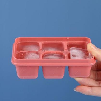 Imagem de 10 Formas De Gelo Retangular Mini de Plástico Com Tampa