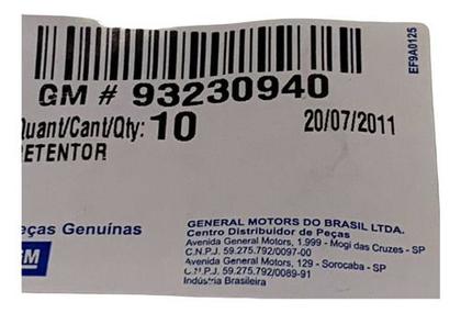Imagem de 10 Grampos Grelha Da Churrasqueira Parabrisa S10 E Blazer 1997 1998 1999 2000 2001 2002 A 2011