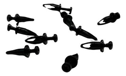 Imagem de 10 Grampos Grelha Da Churrasqueira Parabrisa S10 E Blazer 1997 1998 1999 2000 2001 2002 A 2011