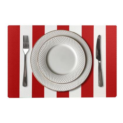 Imagem de 10 Jogo Americano Navy Alto Padrão Impermeável Pvc Br Vm