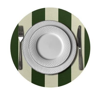 Imagem de 10 Jogo Americano Navy Alto Padrão Impermeável Redondo Bg Vd