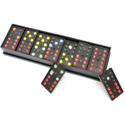 Imagem de 10 Jogos Estojo Dominó Plástico Brincar Festa Brinquedo.