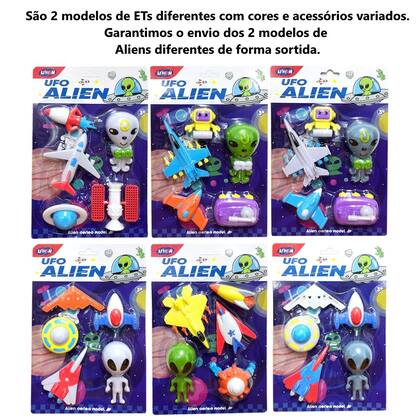 Imagem de 10 Kit ETs Disco Voador Ufo Lembrancinha p/ Sacola Surpresa de Aniversário