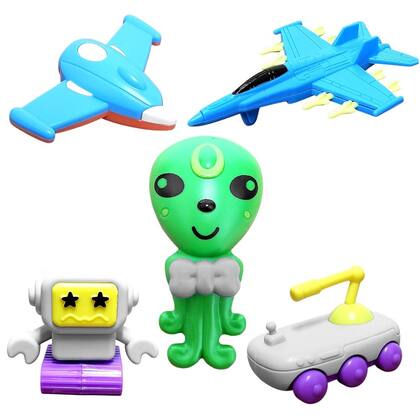 Imagem de 10 Kit ETs Disco Voador Ufo Lembrancinha p/ Sacola Surpresa de Aniversário