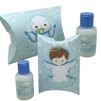 Imagem de 10 Kit Lembrança de Batizado com Caixinha com Hidratante 