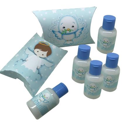 Imagem de 10 Kit Lembrança de Batizado com Caixinha com Hidratante 