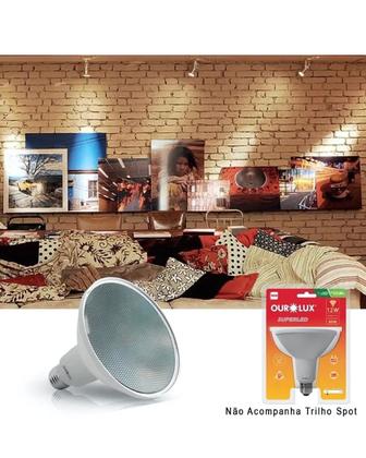 Imagem de 10 Lâmpadas de Led Par38 Ourolux 12w E27 Cor da Luz Branco Frio 6500K Bivolt 36g