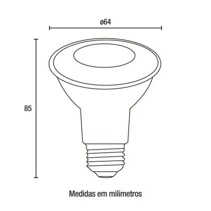 Imagem de 10 Lâmpadas LED Par20 E27 - 8W 650LM 127V/220V 6.500K