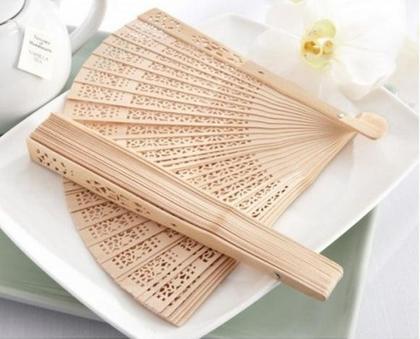 Imagem de 10 Leques De Madeira Lembrançinha De Festas