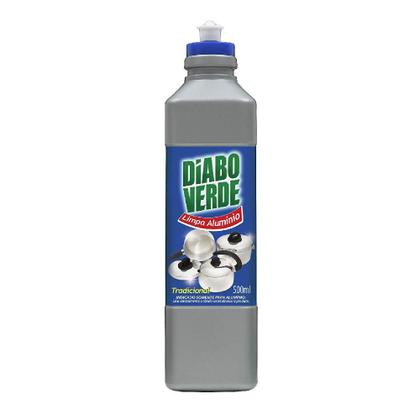 Imagem de 10 Limpa Alumínio Tradicional Diabo Verde 500ml Cada Unidade