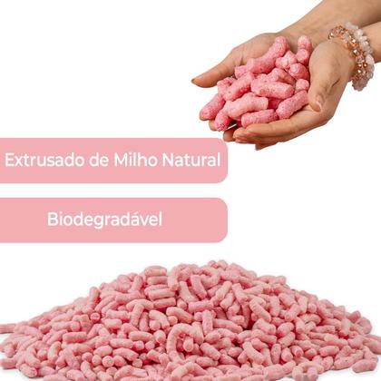 Imagem de 10 Litros Flocos De Proteção Enchimento Biodegradável Rosa