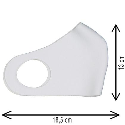 Imagem de 10 Máscaras Laváveis Reutilizável Branca Cuidado Pessoal
