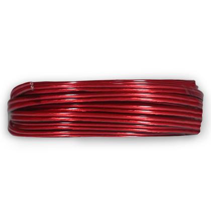 Imagem de 10 Metros de Fio Paralelo Cabo de Som Automotivo 100% Cobre 2x12 AWG 2,5mm 150V Duplo Vermelho Preto
