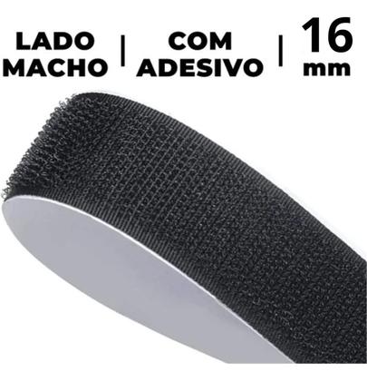 Imagem de 10 Metros de Fita  Fecho De Contato Com Adesivo 16mm largura