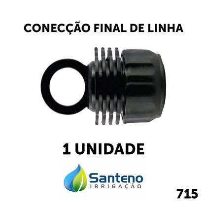 Imagem de 10 metros Mangueira Irrigação Micro Perfurada Santeno 1 + união inicial e final