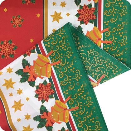 Imagem de 10 Metros Tecido Estampado Natal Toalha de Mesa Enfeite Leve