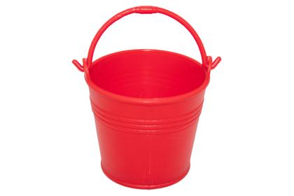 Imagem de 10 Mini Baldes Plástico Baldinhos Com Alça Lembrancinhas centro de mesa decoração enfeite natal