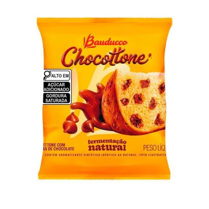 Imagem de 10 Mini Panettone Chocottone Bauducco Gotas Chocolate 80g
