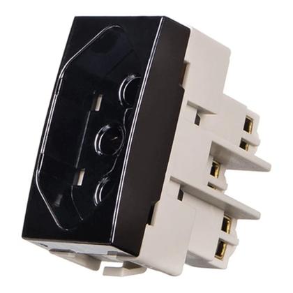 Imagem de 10 Módulo Tomada 2P+T 20A Ebony Margirius 16820