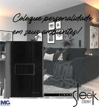 Imagem de 10 Módulo Tomada 2P+T 20A Ebony Margirius 16820