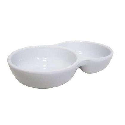 Imagem de 10 Molheiras Tigela Dupla Em Melamina Para Shoyu E Molhos 80ml