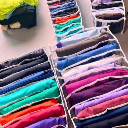 Imagem de 10 Organizador de Roupas Para Camiseta, Blusinhas, Blusa - M 40x25x10
