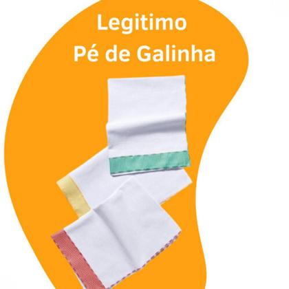 Imagem de 10 Panos De Prato Copa Barrado Pé De Galinha Kit Atacado    