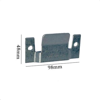 Imagem de 10 Pares Conector Cabeceira Sofá Painel Tvs União Encaixe Aço Galvanizado