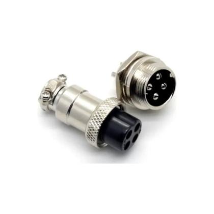 Imagem de 10 Pares - Conector Mike 4 Vias Circular Macho E Fêmea