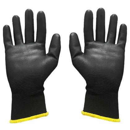 Imagem de 10 Pares Luva Epi Segurança Multi Tato Tricotada Pu Antiestatica M