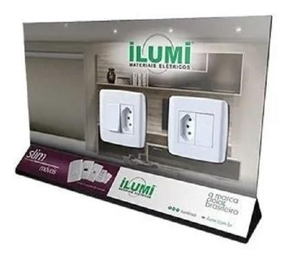 Imagem de 10 Pc Interruptor Simples Tomada 10A Dupla Para Móveis Ilumi