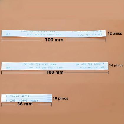 Imagem de 10 Peças de Cabos Flexíveis para Placa PCB de PS2, PS3 e PS4 - Conectores de 10, 12 e 14 pinos