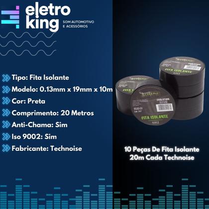 Imagem de 10 Peças De Fita Isolante 20m Cada Technoise