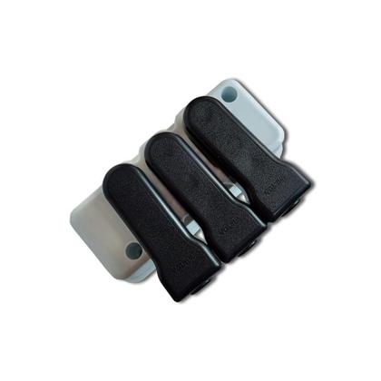 Imagem de 10 Peças Plugue Pino Macho 90 Lateral 20A 2P+T Preto Voltim