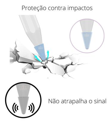 Imagem de 10 Peças Proteção Ponta Caneta Para Apple Pencil 1 E 2 G.