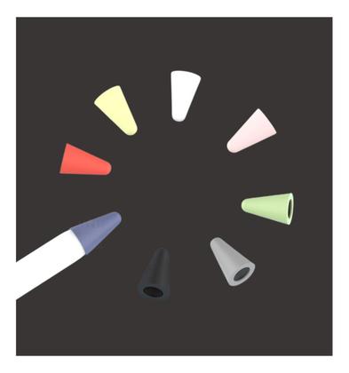 Imagem de 10 Peças Proteção Ponta Caneta Para Apple Pencil 1 E 2 G.