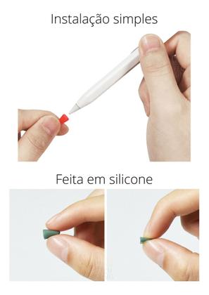 Imagem de 10 Peças Proteção Ponta Caneta Para Apple Pencil 1 E 2 G.