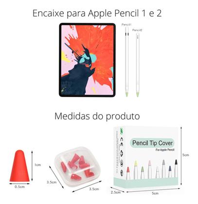 Imagem de 10 Peças Proteção Ponta Caneta Para Apple Pencil 1 E 2 G.