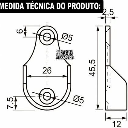 Imagem de 10 Peças - Suporte Lateral Para Tubo Redondo Para Guarda Roupas Cromado